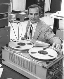 Stockham using a magnetic tape sound recording device
